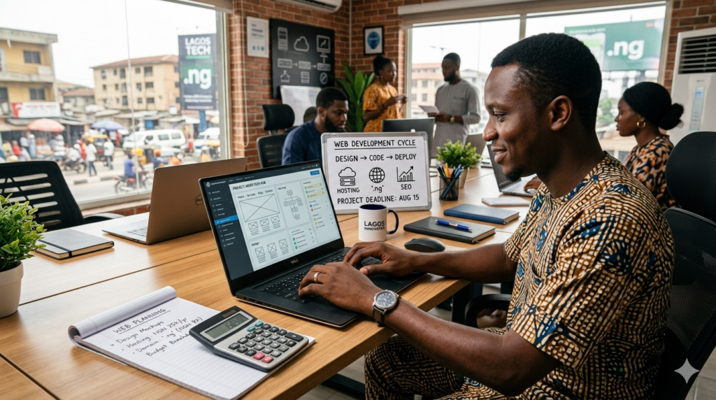 Cost to build a website in Nigeria in 2027 with website development pricing analysis